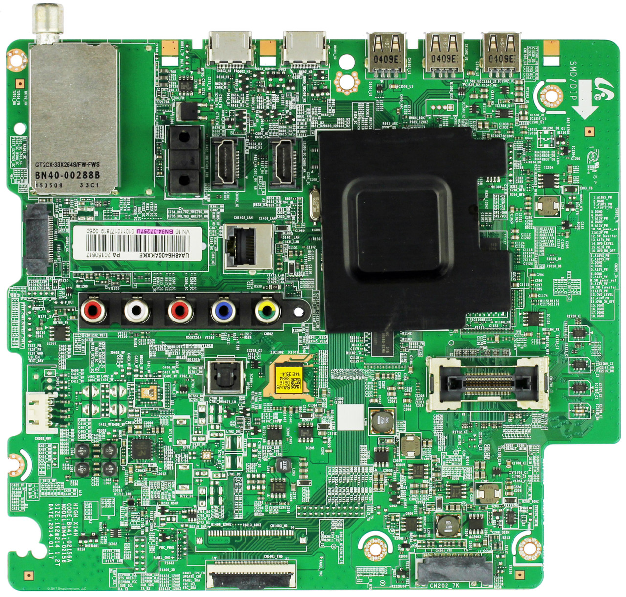 Samsung BN94-07257U (BN41-02156A) Main Board for UA48H6400AKXKE