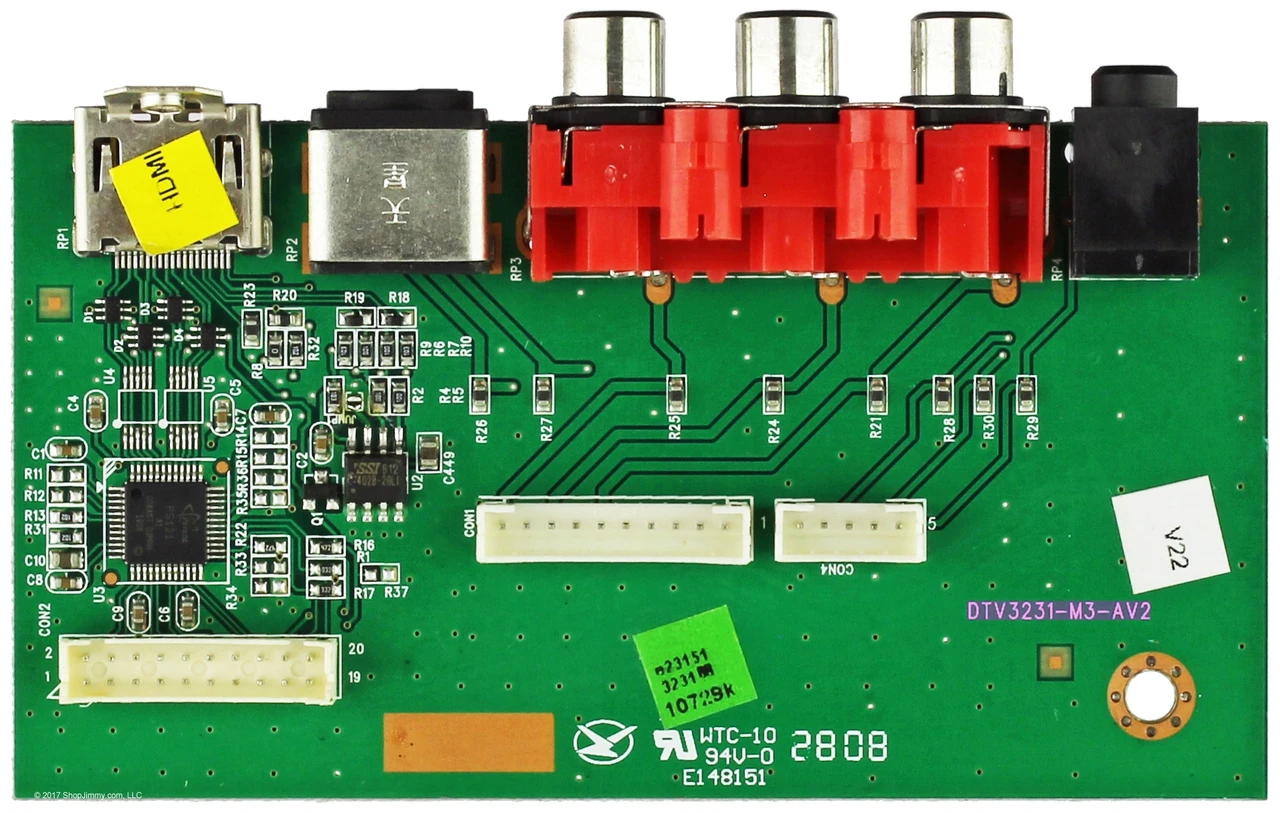 Insignia DTV3231-M3-AV2 Side AV Input