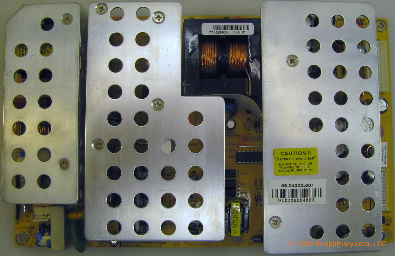 Westinghouse 55.04323.601 Power Supply for TX-42F430S TW-51122-C042A