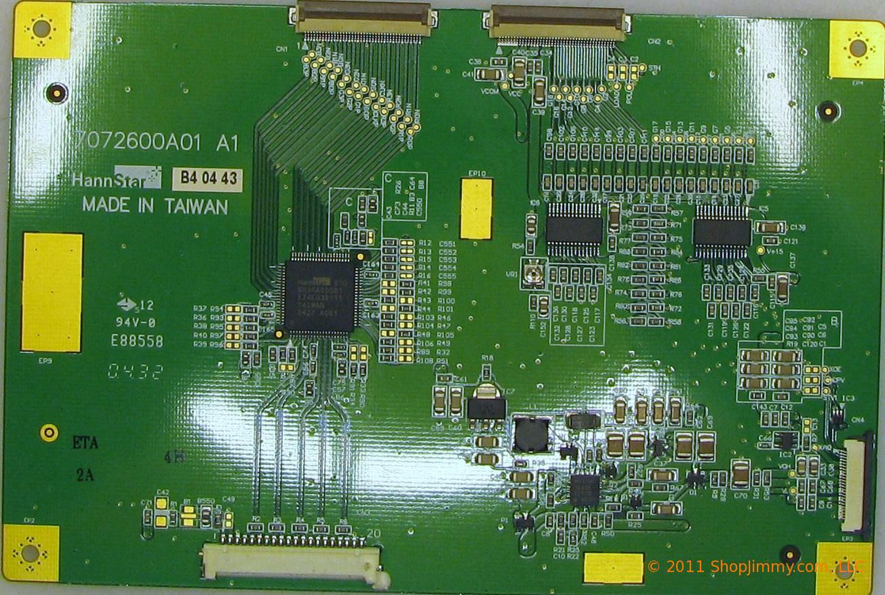 Audiovox 7072600A01 T-Con Board for FPE2305 V23DLWX