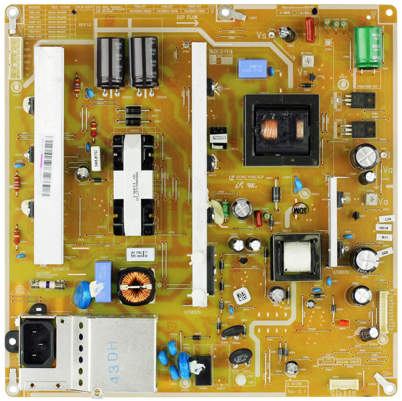 Samsung BN44-00442B (PSPF271501A) Power Supply Unit