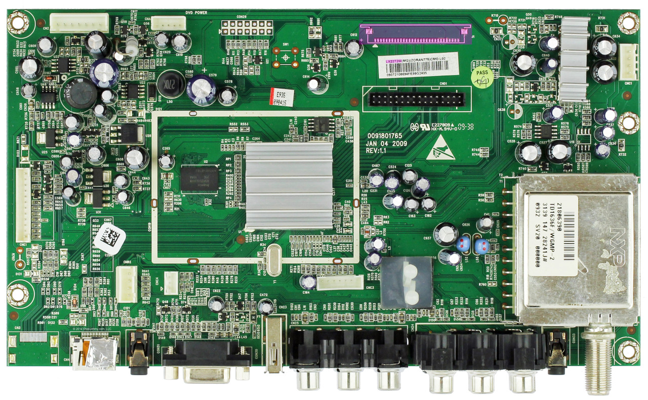 Dynex LX22T2W Version 2 Main Board for DX-LDVD22-10A