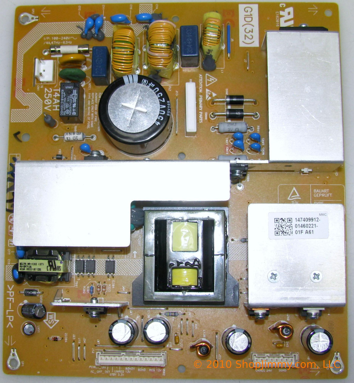 Sony 1-474-099-12 (DPS-205CP) G1D Board for KDL-32XBR6