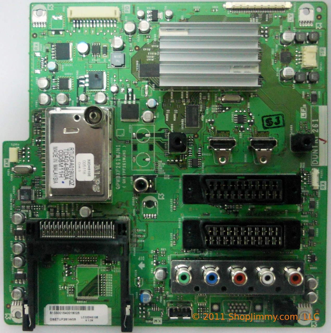 Sharp DUNTKF261W05 (DUNTKF261) Main Board for LC-32DH510E