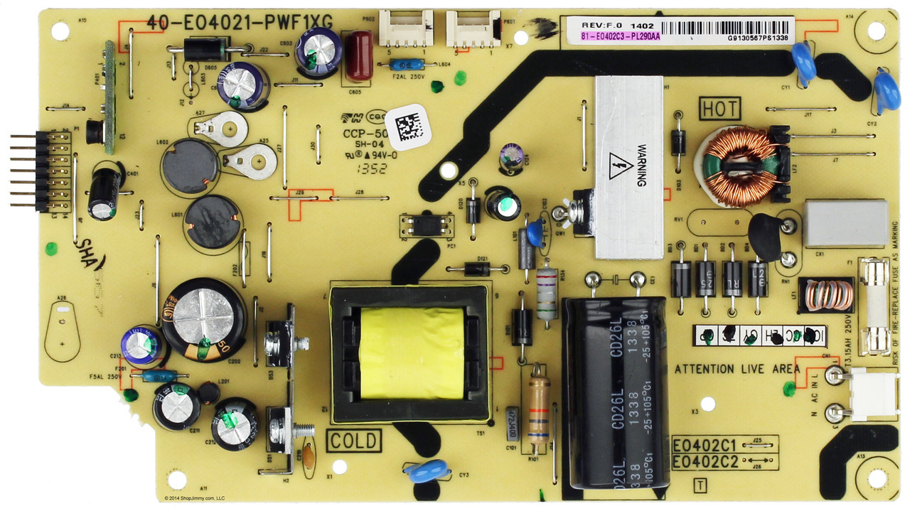 TCL 81-E0402C3-PL290AA (40-E04021-PWF1XG) Power Supply Unit