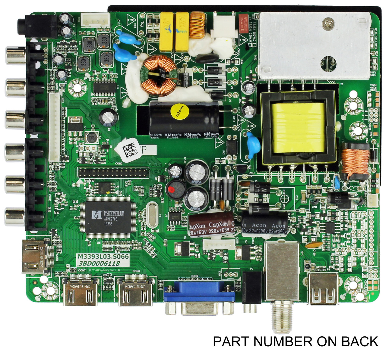 Seiki 82-2000030 Main Board / Power Supply for SE32HY10 Version 1