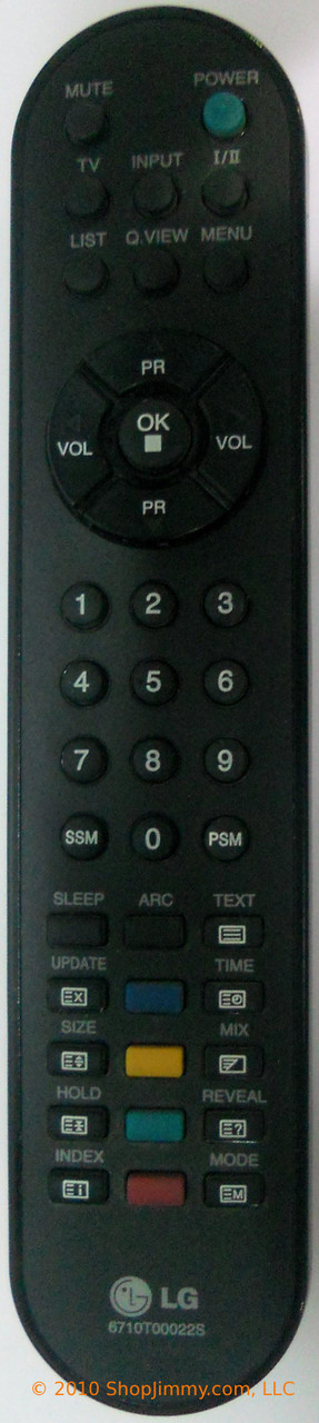 LG 6710T00022S Remote Control