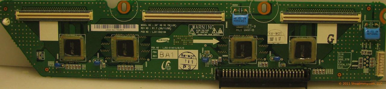 Samsung LJ92-01401B Lower Y Scan Drive