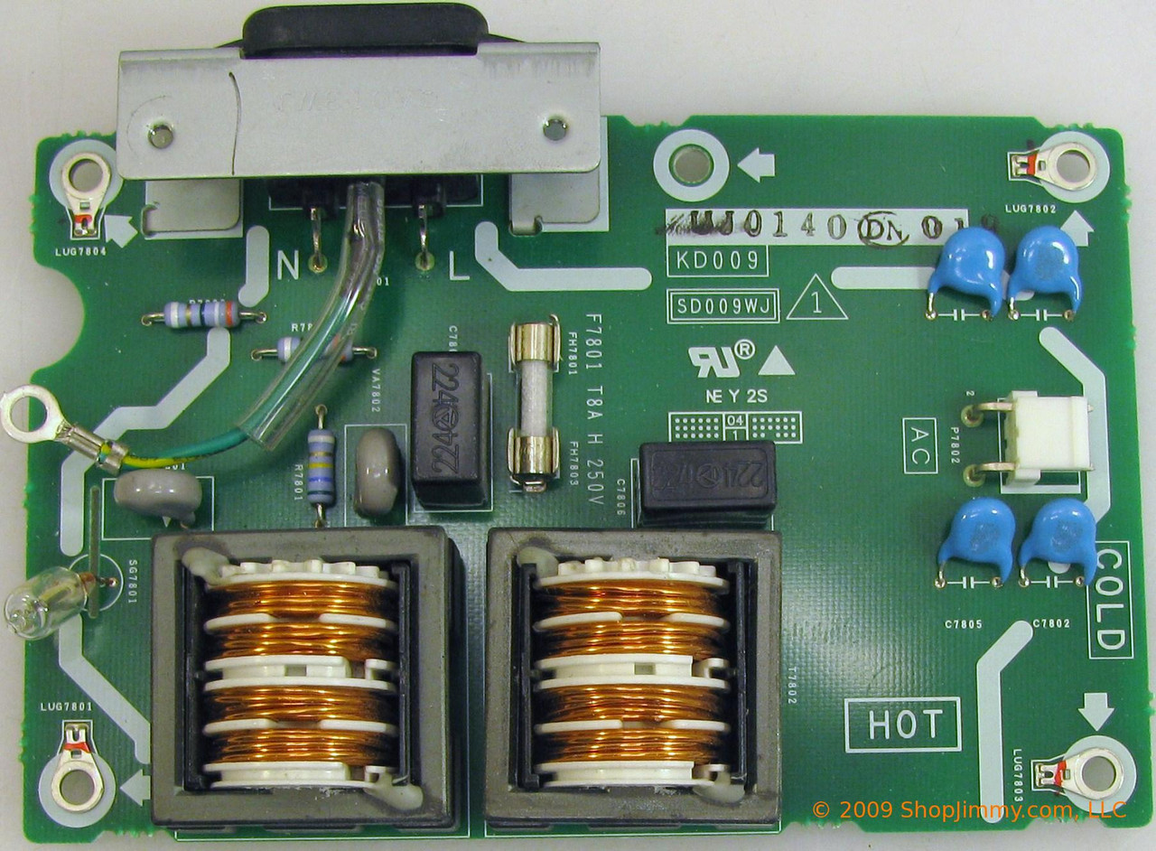 Sharp DUNTKD009UJ01 (KD009, SD009WJ) AC Inlet for LC-45GD4U