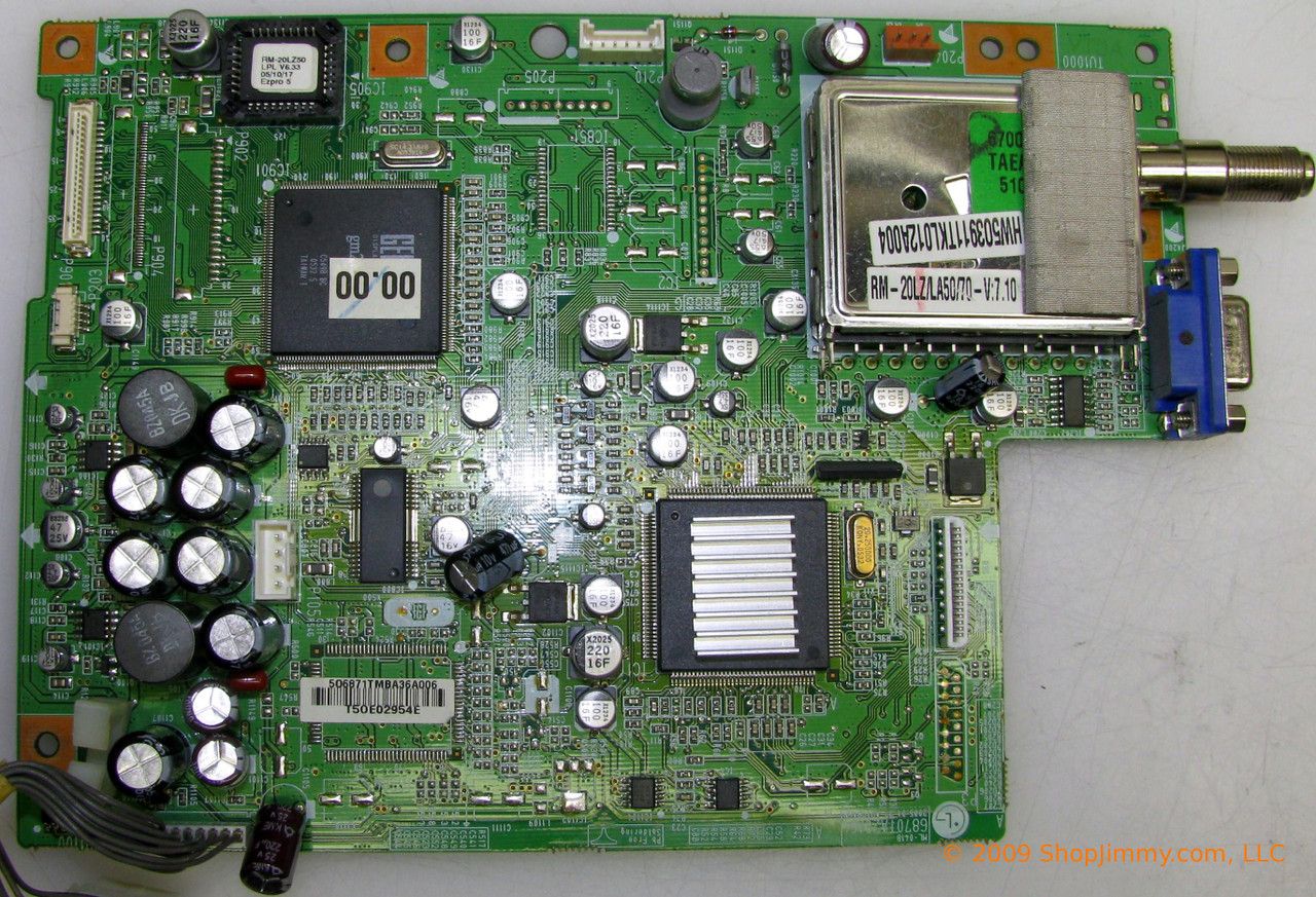 LG 6871TMBA36A (6870TA20A64) Main Board for RM-20LA70