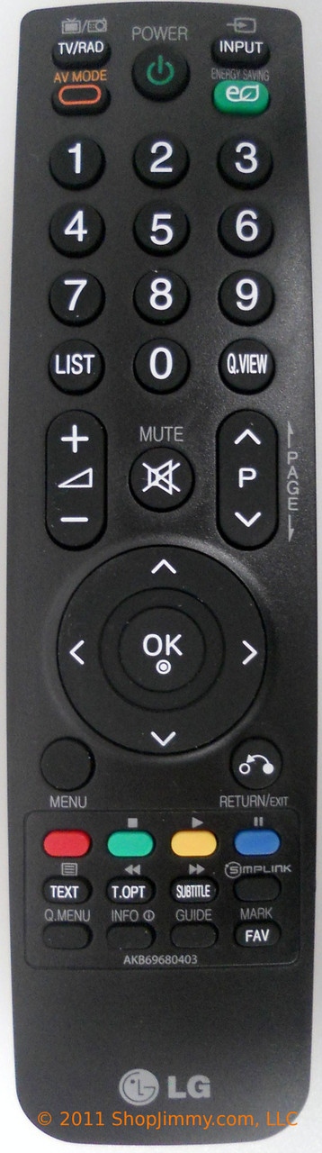 LG AKB69680403 Remote Control