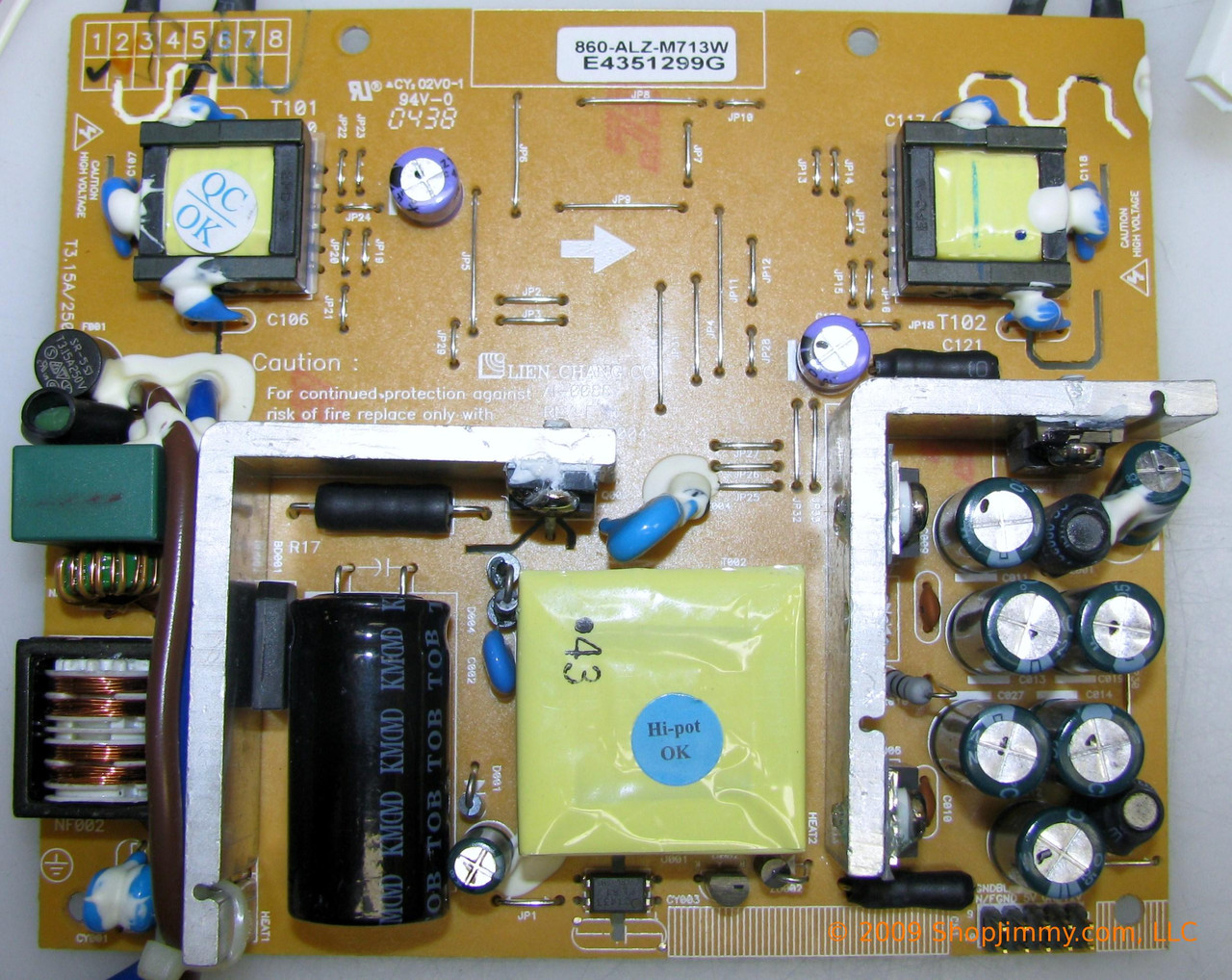 Proview 860-ALZ-M713W Power Supply / Backlight Inverter