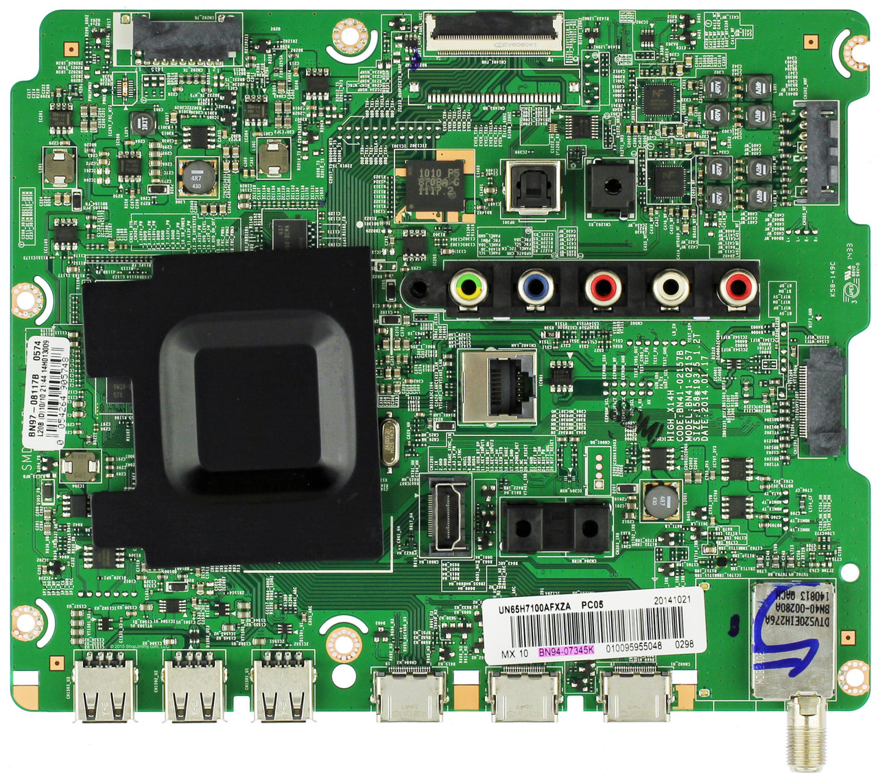 Samsung BN94-07345K Main Board for UN65H7100AFXZA (TH01)