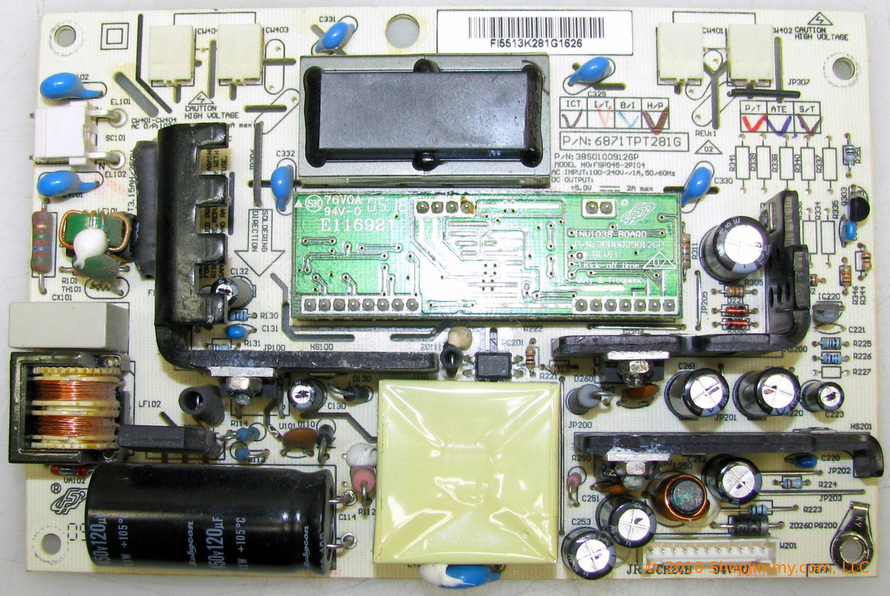 LG 6871TPT281G Power Supply / Backlight Inverter