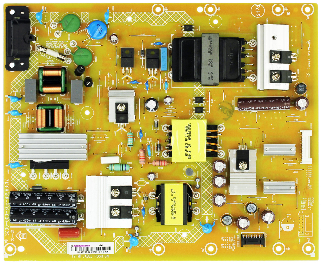 Vizio PLTVHU401XABV Power Supply/LED Driver Board