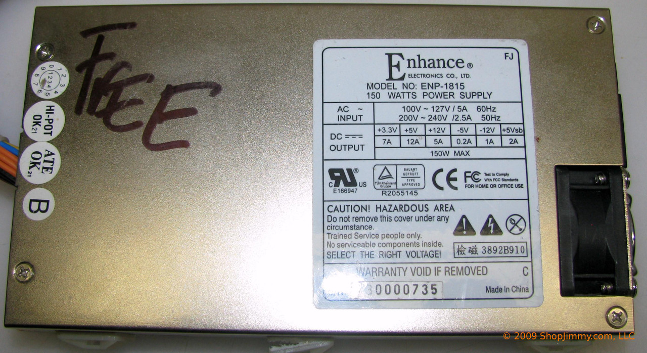 iDEX ENP-1815 Power Supply for PDM-4270