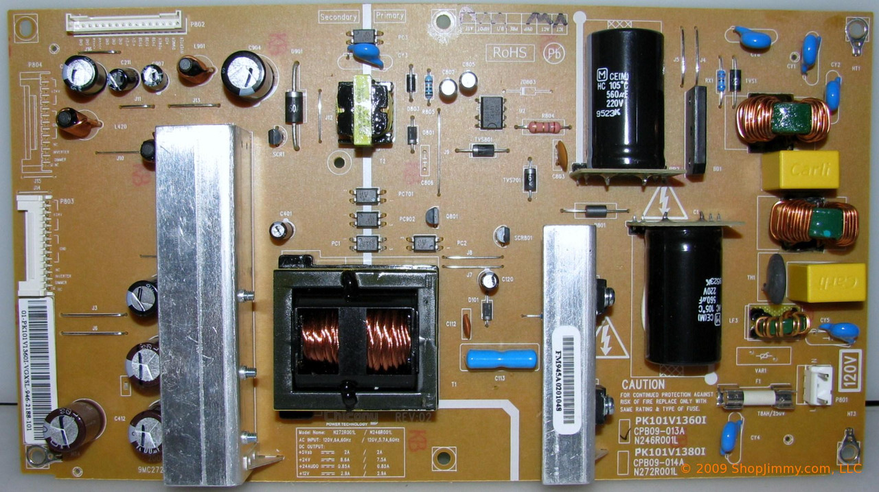 Toshiba 75016505 (CPB09-013A, N246R001L) Power Supply Unit