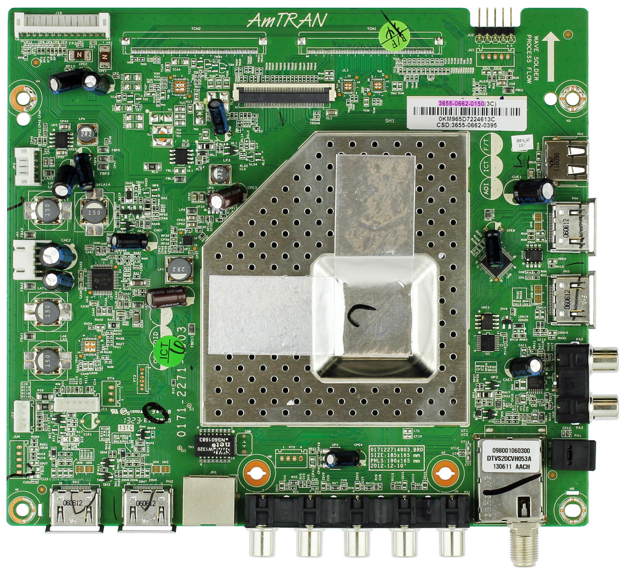 Vizio 3655-0662-0150 (0171-2271-4903) Main Board for E551D-A0