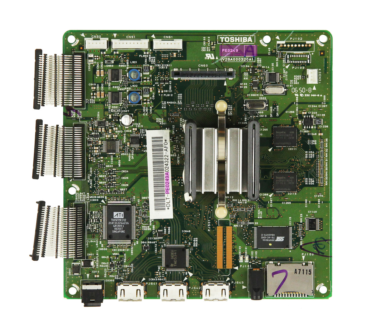 Toshiba 75005775 (PE0249A, V28A000320A1) Seine Board