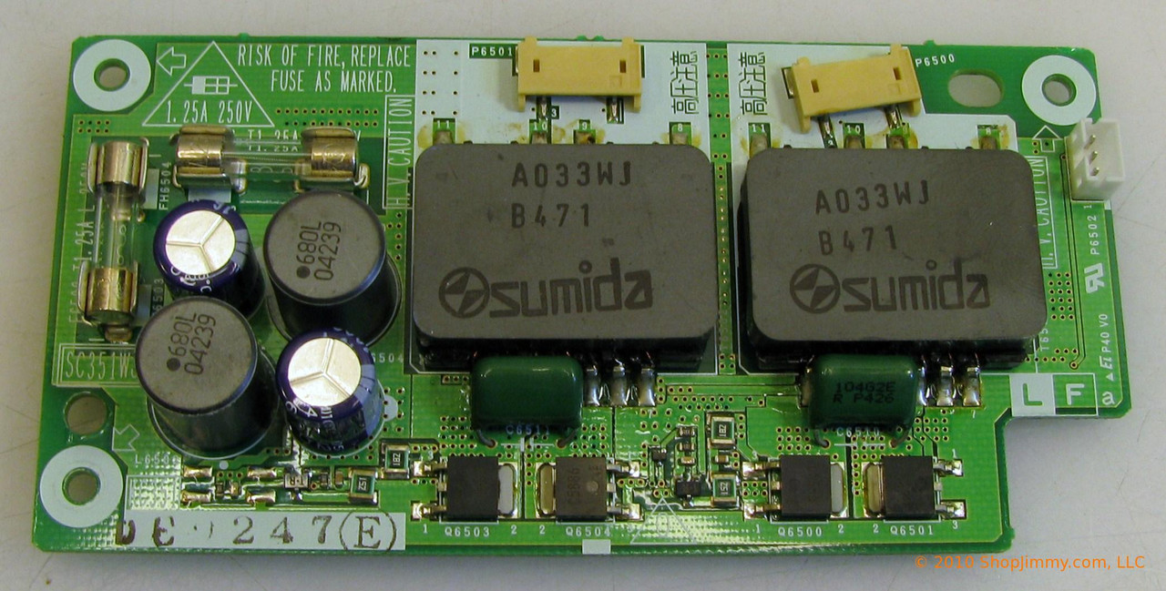 Sharp DUNTKC351FE02 (KC351, SC351WJ) Backlight Inverter