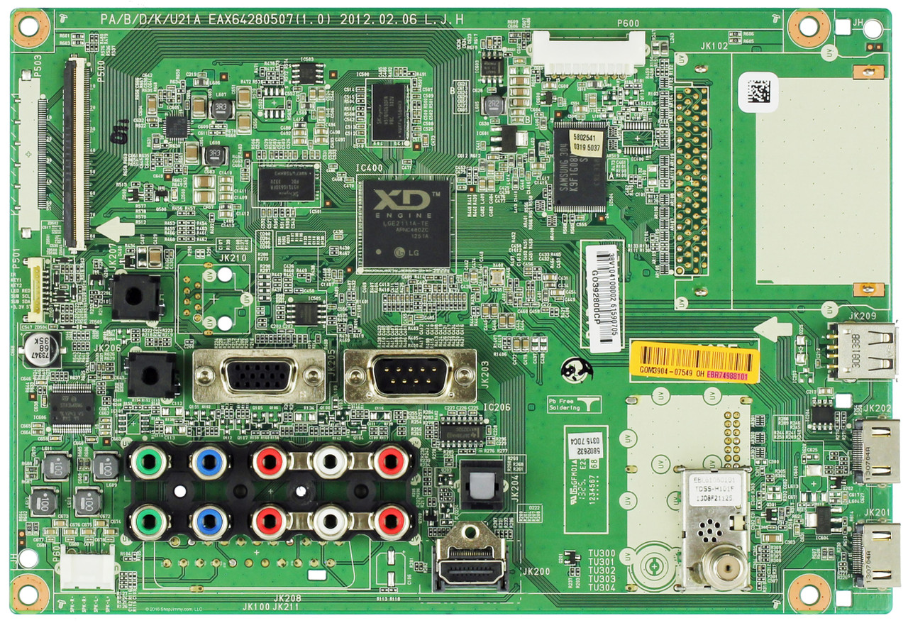LG EBR74988101 (EAX64280504(1.0)) Main Board for 50PA6500-UA