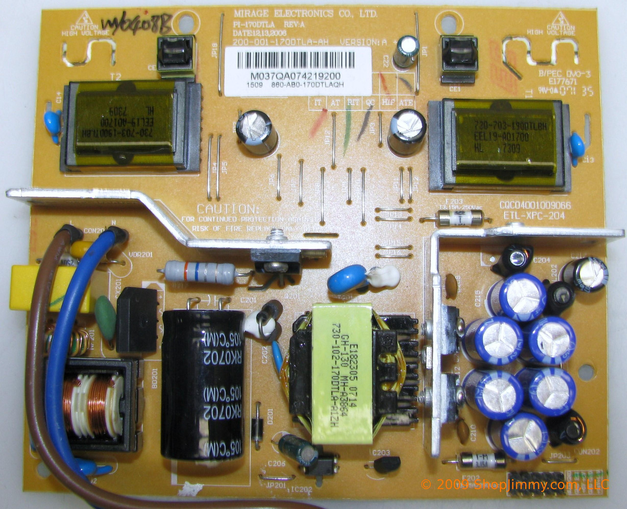 Proview 860-AB0-170DTLAQH Power Supply / Backlight Inverter