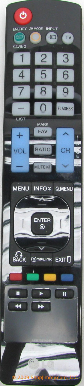 LG AKB72914240 Remote Control
