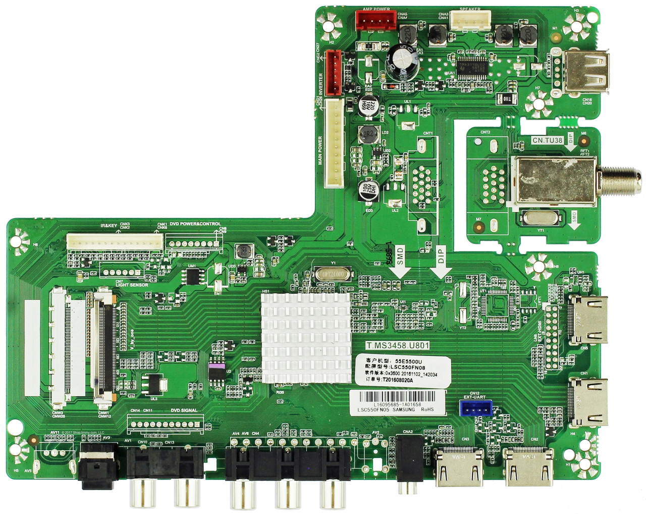 Haier DH1TKJM0206M Main Board for 55E5500UG