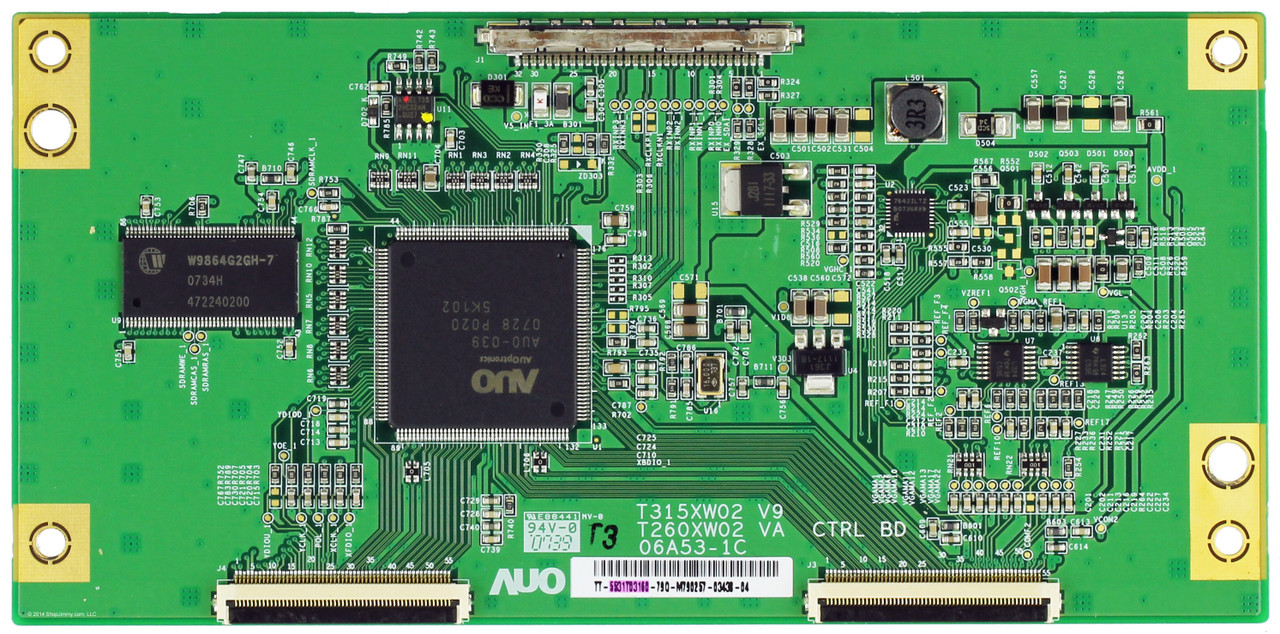 AUO 55.31T03.160 (T315XW02 V9) T-Con Board for LT-32E478 3200 MA-32EF1ZC