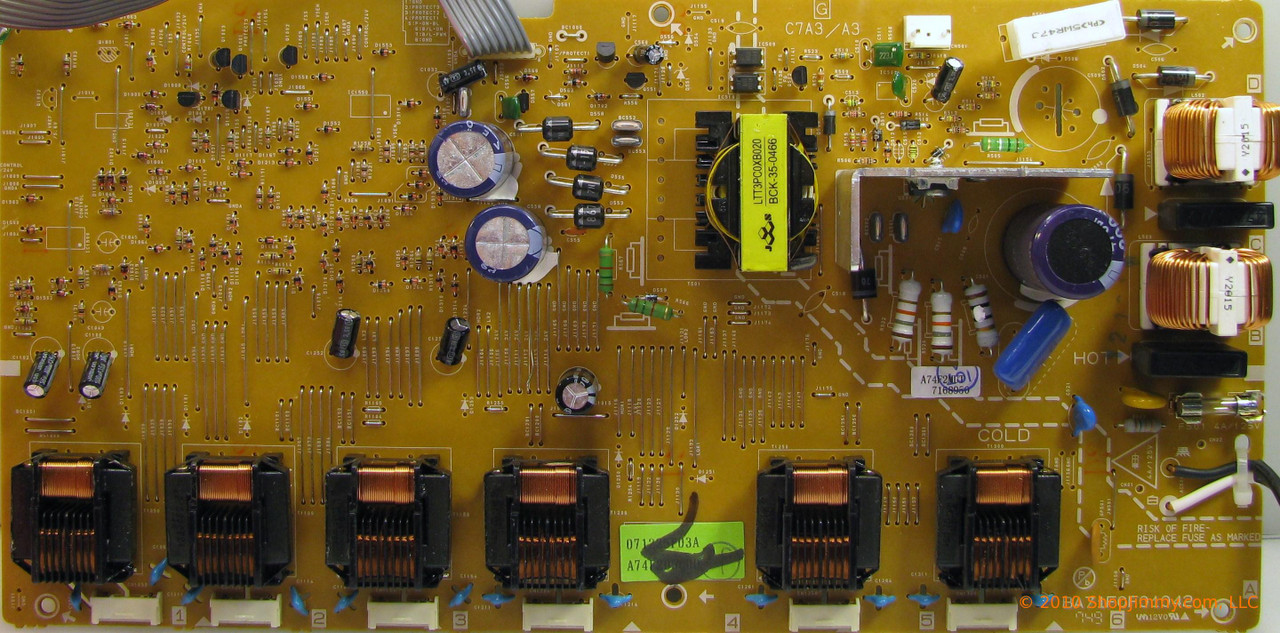 Sylvania A74F2MUT (BA71F0F01042) Power Supply / Backlight Inverter