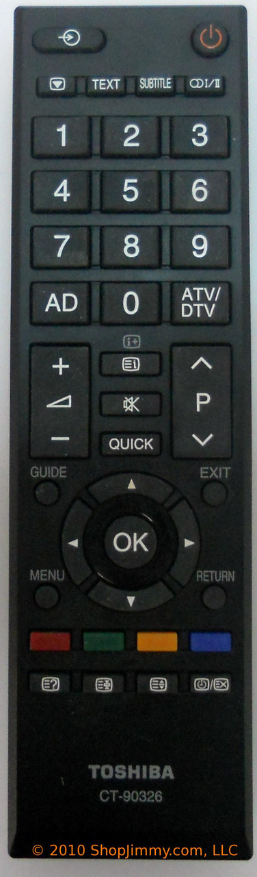 Toshiba CT-90326 Remote Control
