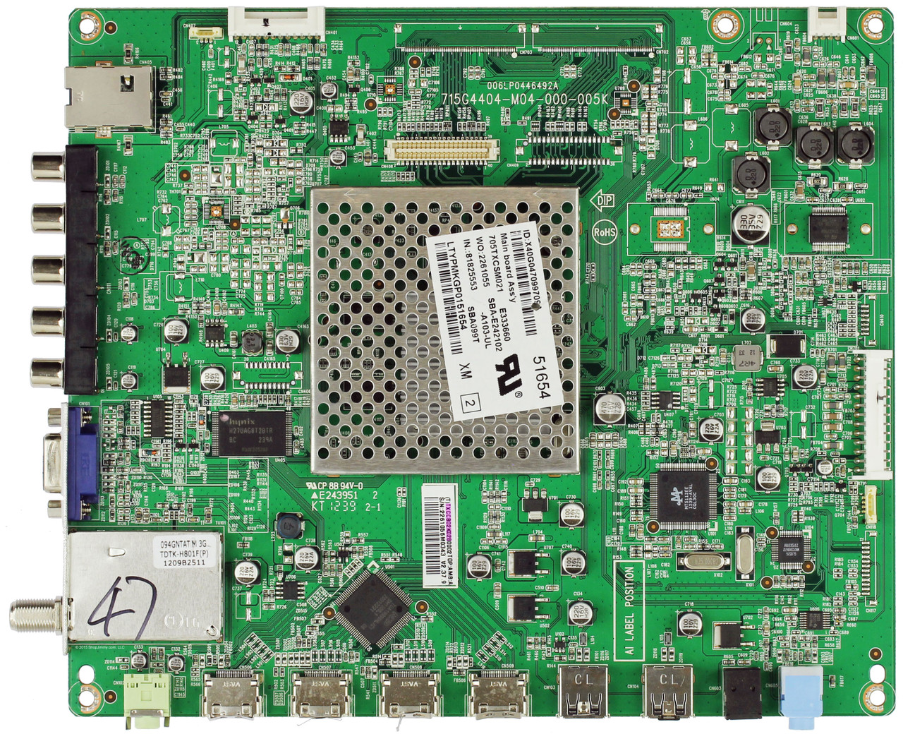 Vizio 756TXCCB02K028 Main Board for M3D470KDE