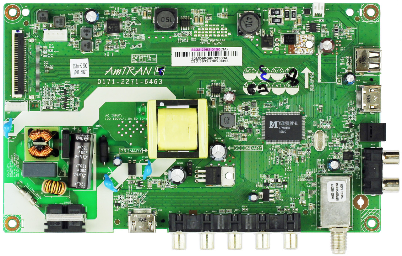 Vizio 3632-2982-0150 Main Board / Power Supply for D32HN-E0 (LAUSVMBS)