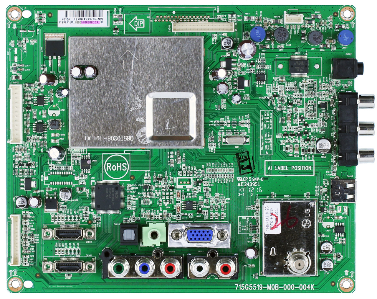 Vizio CBPFTXCCB02K014 Main Board for E261VA