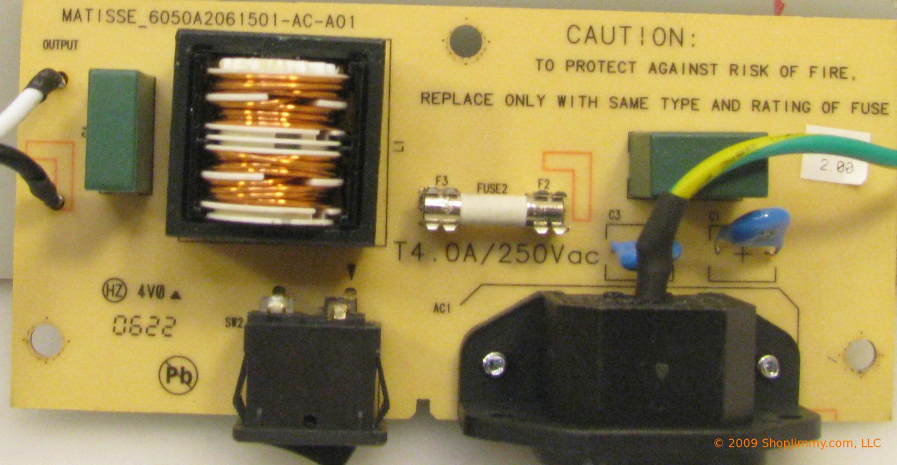 Viewsonic 6050A2061501-AC-A01 Power Filter Board