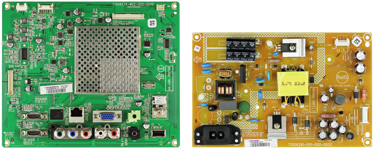 Vizio E280i-B1 (LTT3PRCQ / LTT3PREQ Serial) Complete LED TV Repair Parts Kit