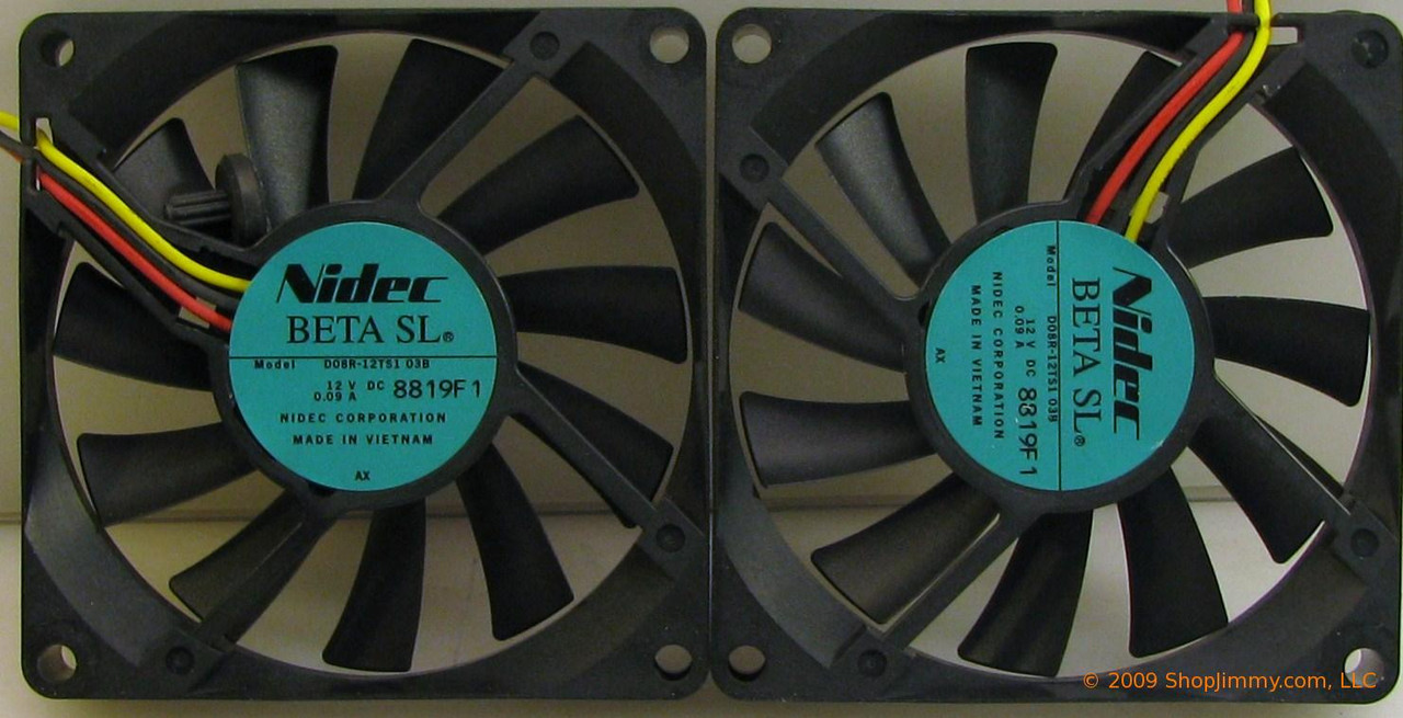 Sony 1-787-333-11 (Nidec D08R-12TS1 03B, 8819F 1) Fan Set