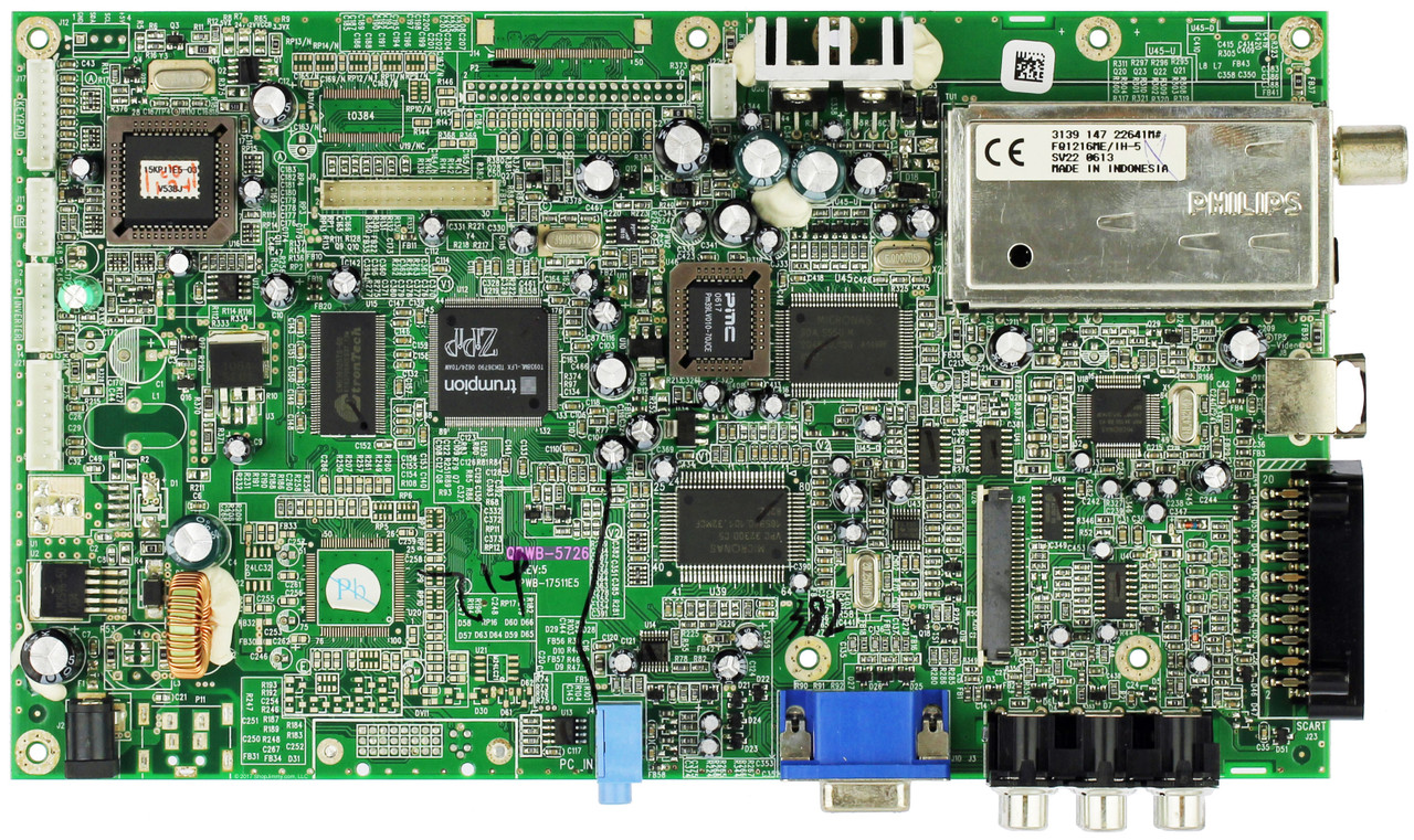 Bush QPWB-5726 (PWB-17511E5) Main Board for LCD15DVD014