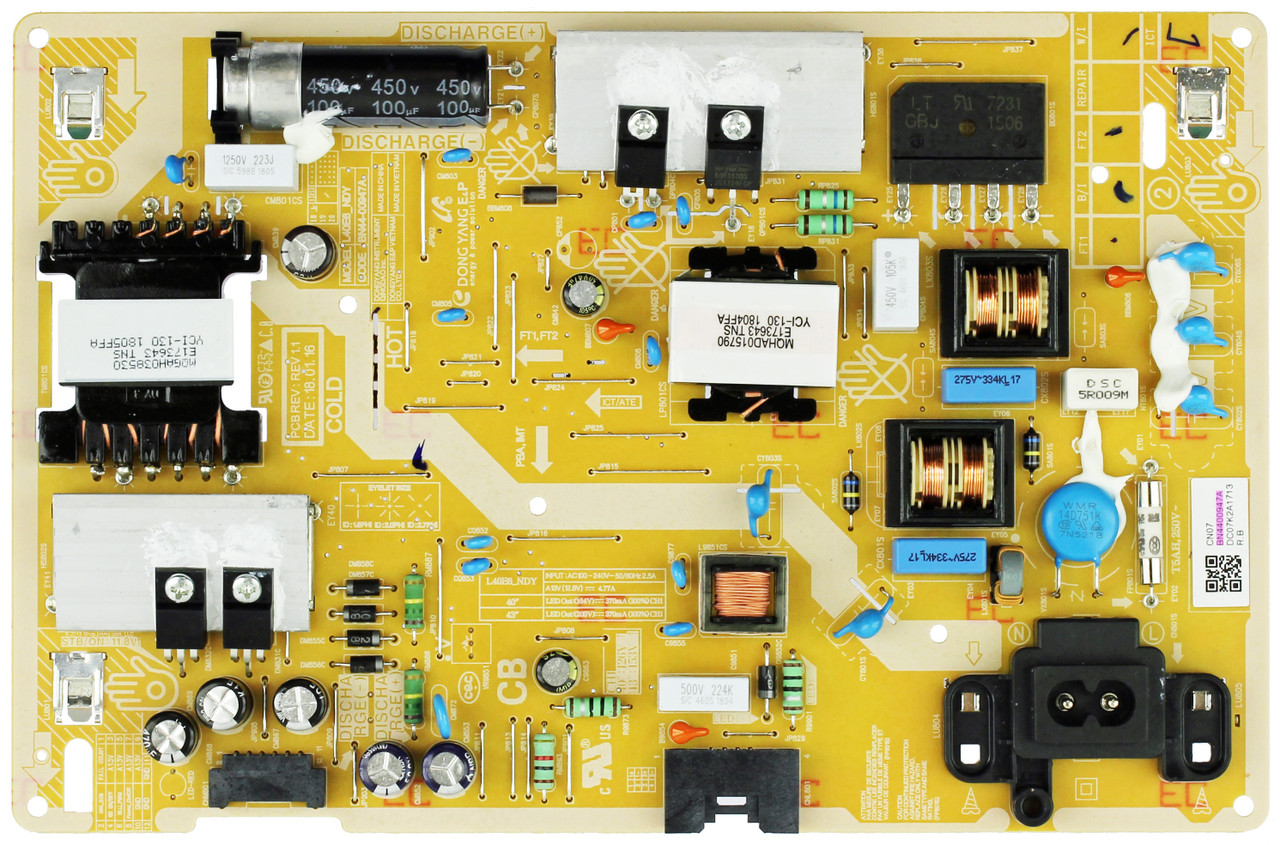 Samsung BN44-00947A Power Supply / LED Board