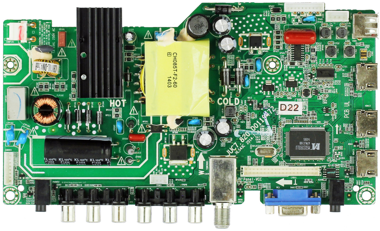 Hitachi 850105448 Main Board/Power Supply for LE40S508 Version 2 (Match Photo)