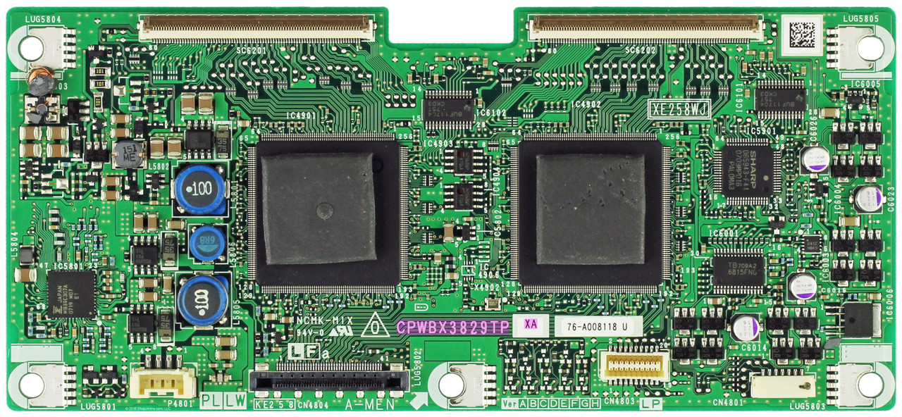 Sharp CPWBX3829TPXJ (CPWBX3829TP, XE258WJ) T-Con Board