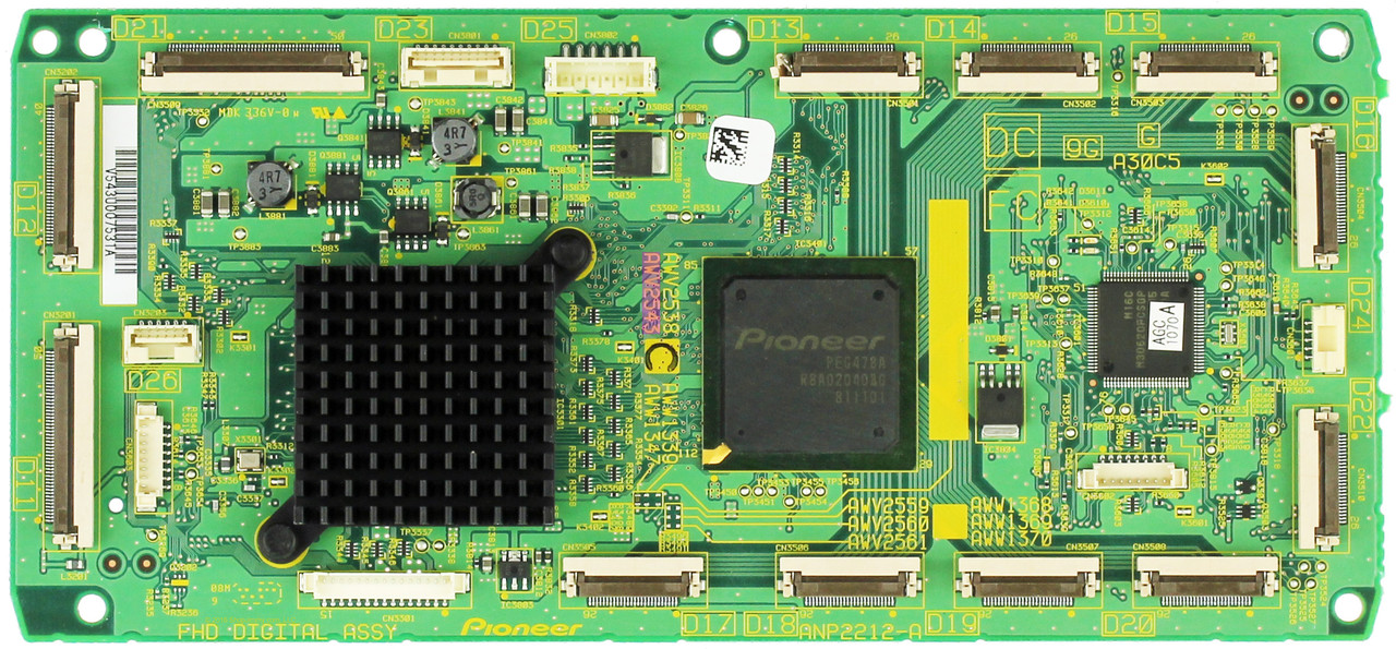 Pioneer AWV2543 (ANP2212-A, AWW1347) Video Processing ASSY