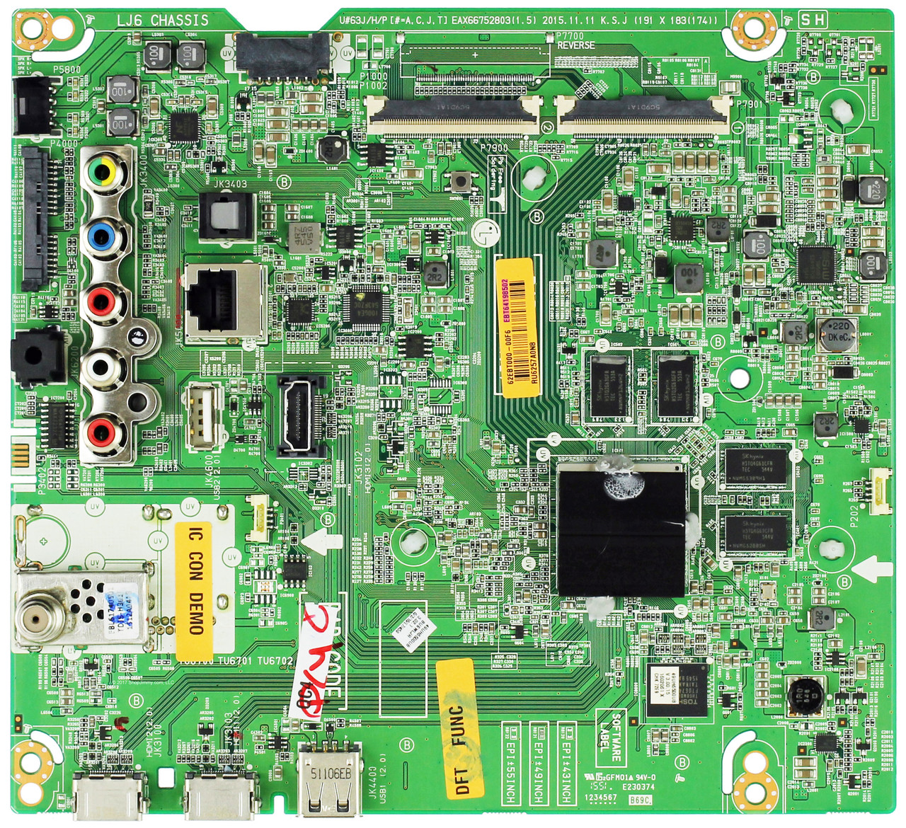 LG EBT64198502 Main Board for 49UH6500-UB.BUSWLJR