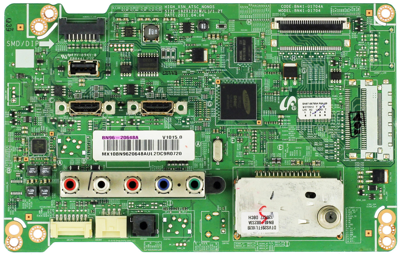 Samsung BN96-20648A Main Board for UN19D4003BDXZA