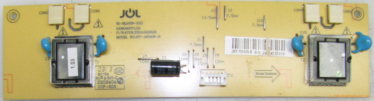 Philips 996510016908 (I0080402V1.03) Backlight Inverter