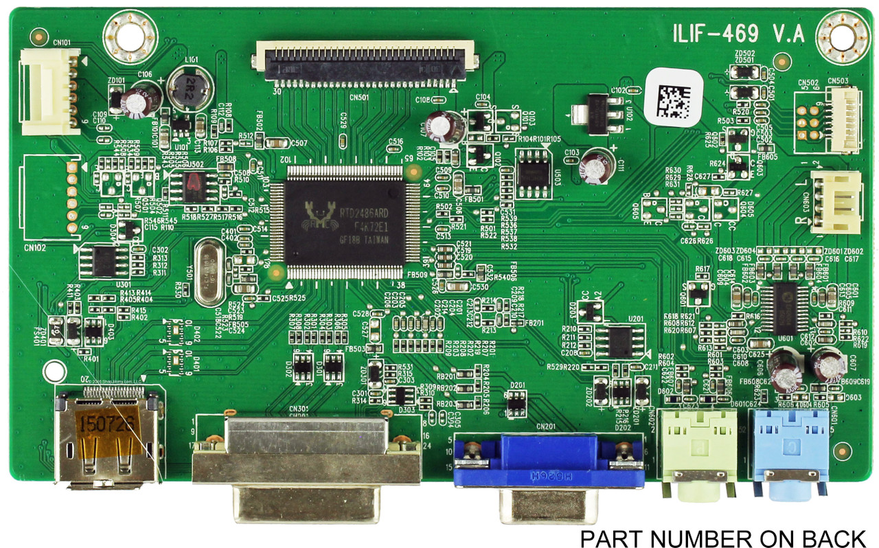 Viewsonic 790JD1300601R00 Main Board for VA2452SM LED Monitor (SEE NOTE)