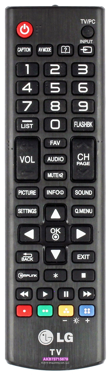 LG AKB73715678 Remote Control