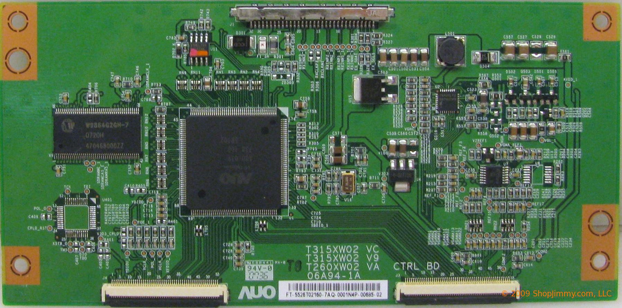 AUO 55.26T02.160 (T260XW02 VA, T315XW02 VC) T-Con Board