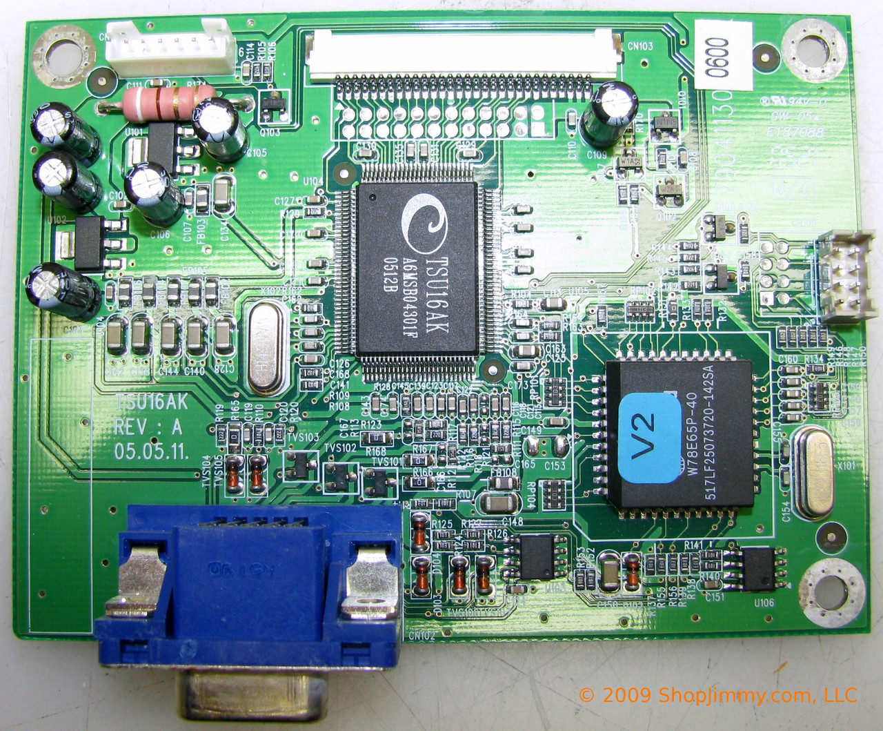 ViewSonic 790411300600 (490411300100) Main Board for VA702B