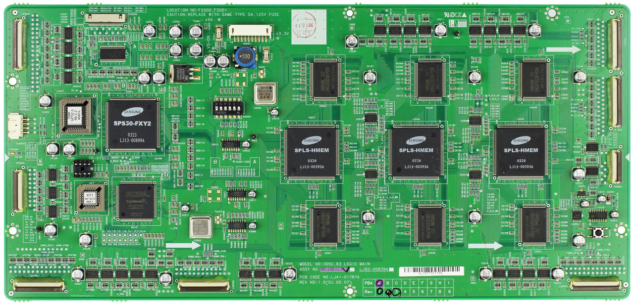 Samsung LJ92-00838A Main Logic CTRL Board